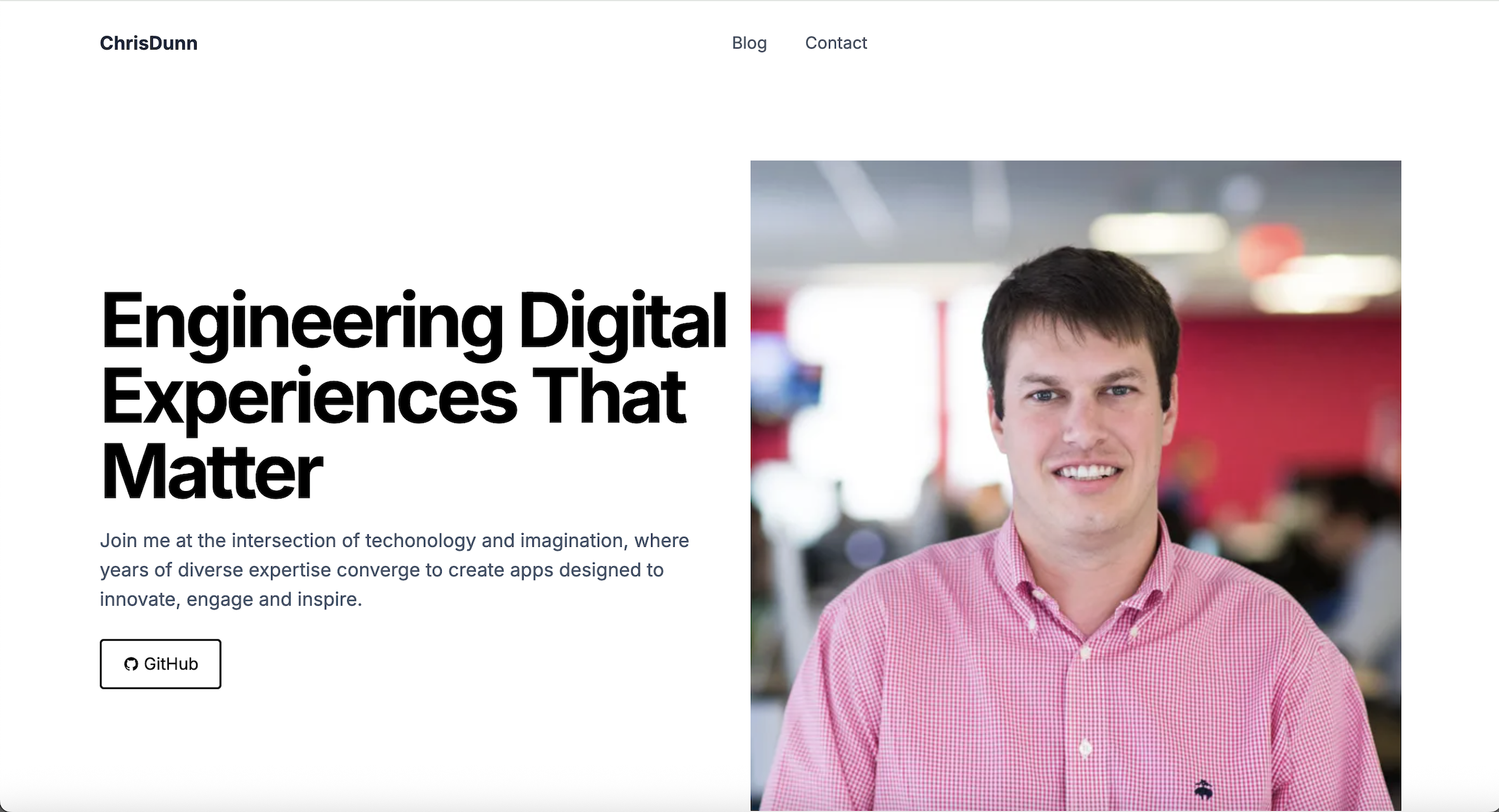 Chris Dunn Full Stack Mobile Developer